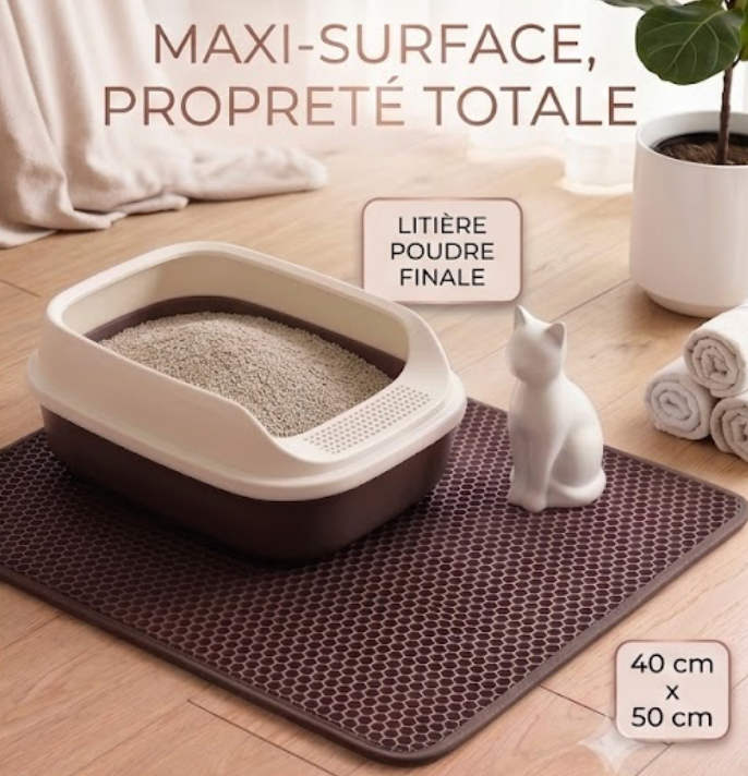 Tapis de Litière Anti-Projections