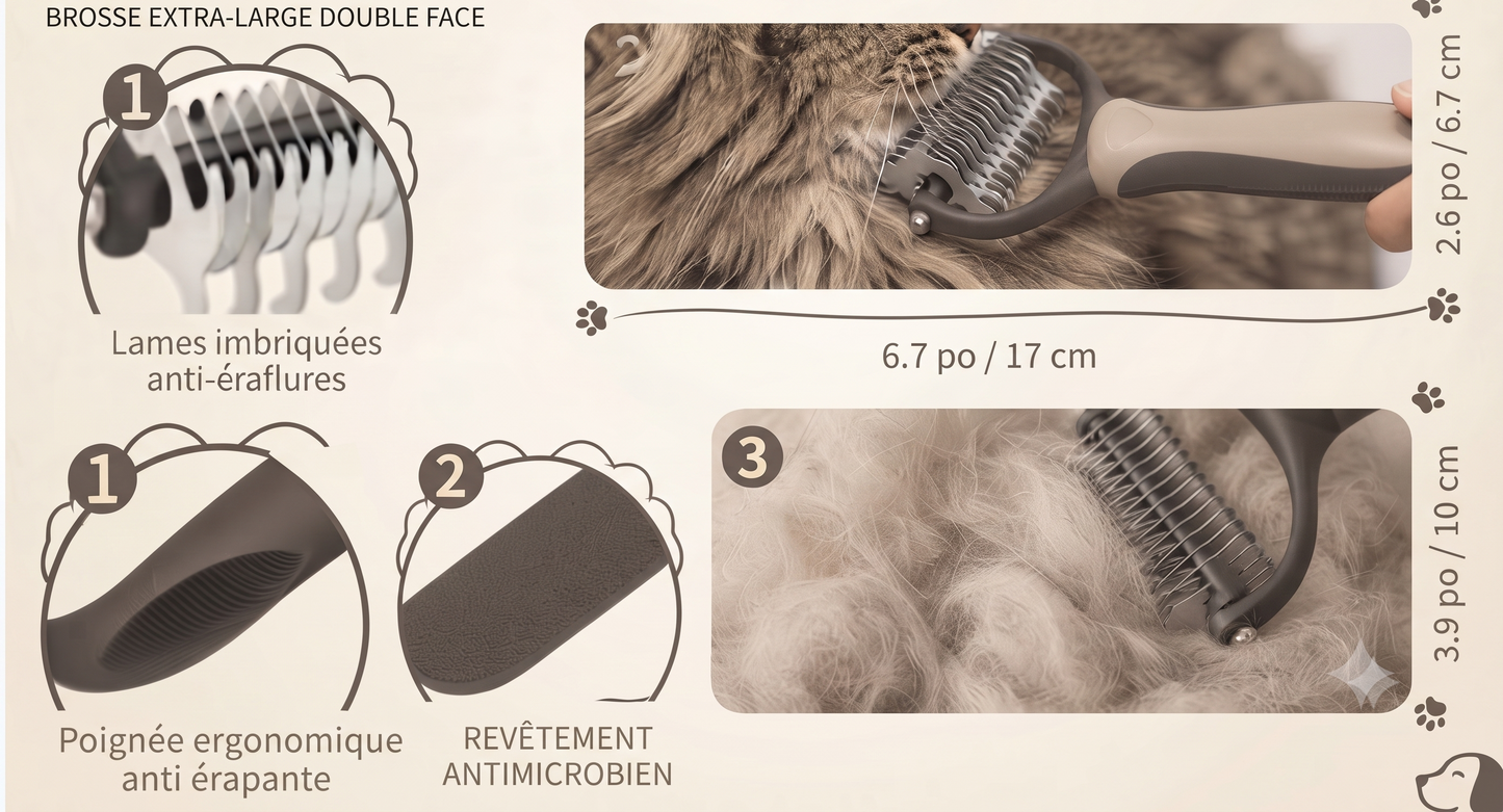 Brosse Démêlante Double Face