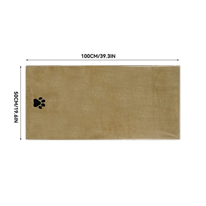 35*75Cm/50*100Cm Microfiber Pet Bath Towel Embroidered Super Soft Absorbent Cat for Dogs Grooming Supplies