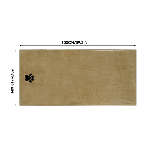 35*75Cm/50*100Cm Microfiber Pet Bath Towel Embroidered Super Soft Absorbent Cat for Dogs Grooming Supplies